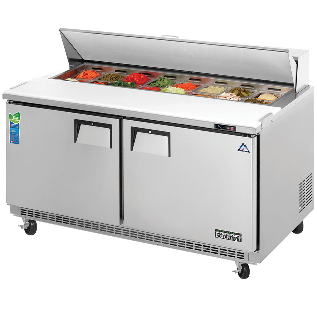 Everest EPBNWR2 59.13" Two-Door Sandwich/Salad Prep Table