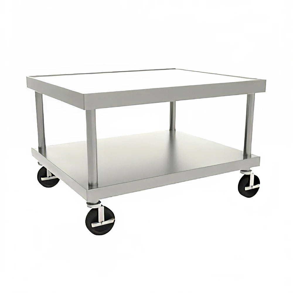 Wolf STAND/C-48 49” Stainless Steel Equipment Stand with Undershelf & Casters