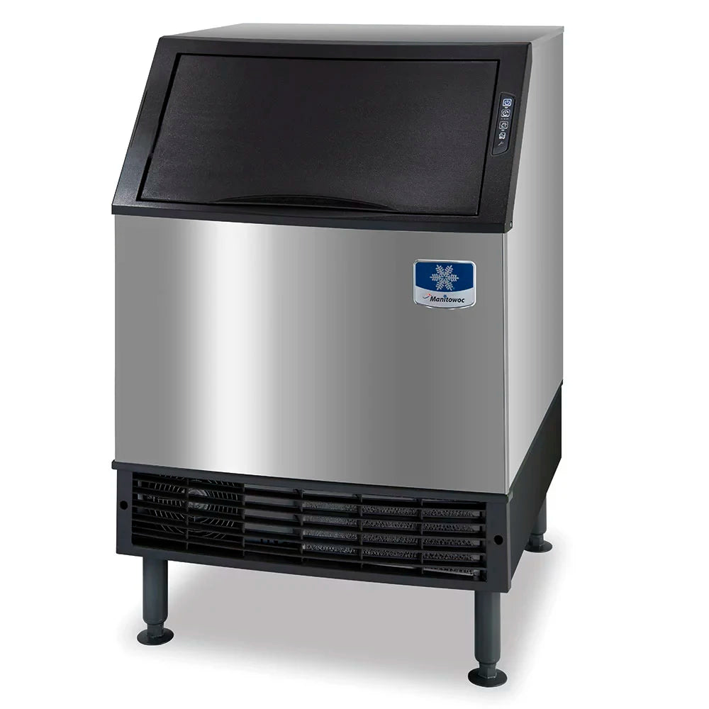 Manitowoc UYF0240A 90 Lbs. Bin Air Cooled Half Dice Cube NEO Undercounter Ice Maker - 115 Volts