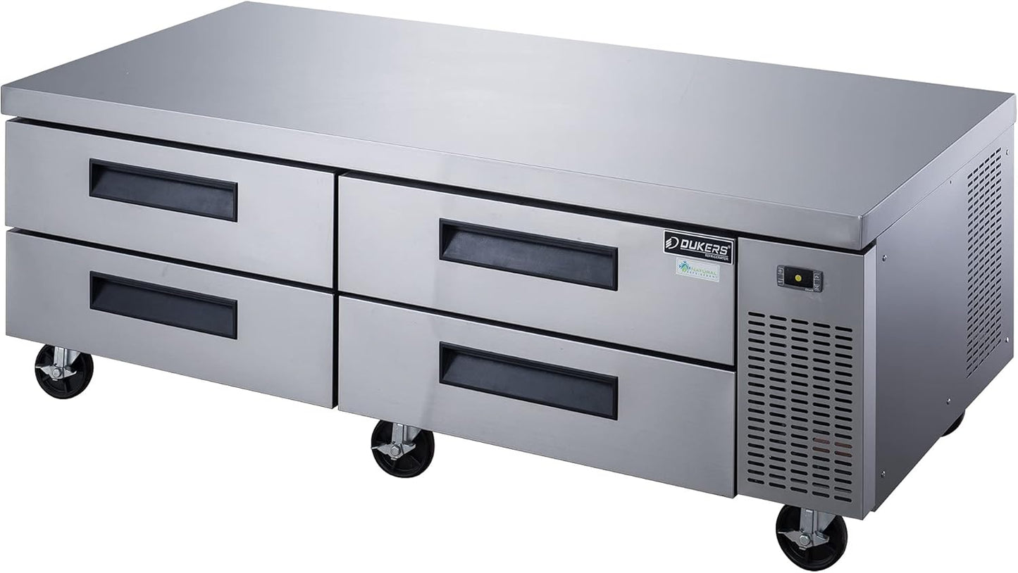 Dukers DCB72-D4 72"W 4 Drawer Refrigerated Chef Base