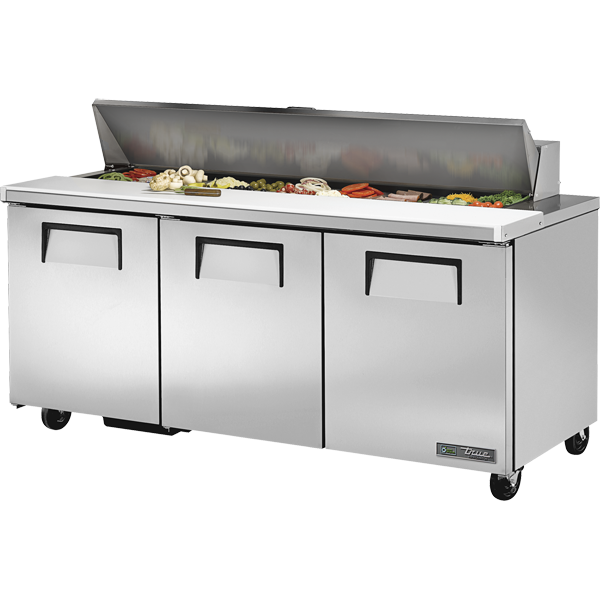 True TSSU-72-18-HC 72.38" W Three-Section Three Door Sandwich/Salad Unit