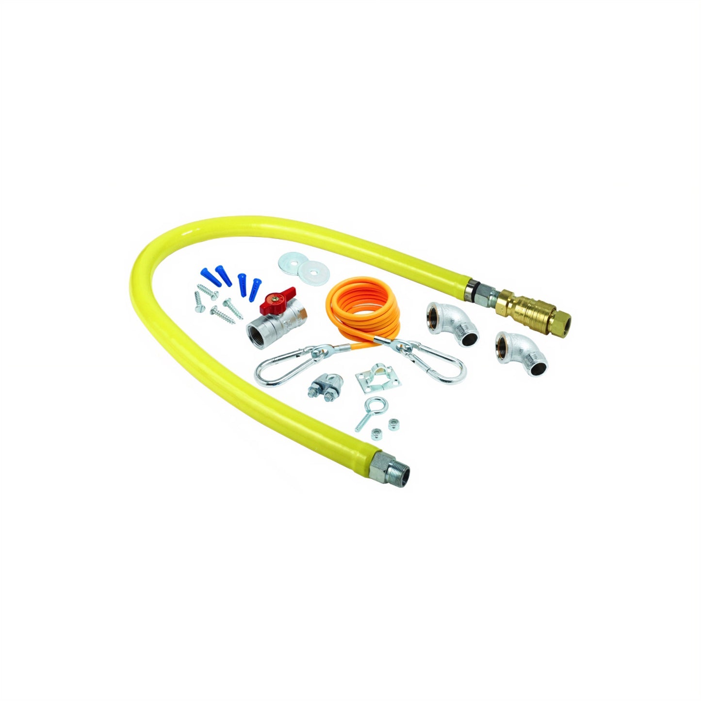 T&S Brass HG-4D-48K Gas Connector Hose Kit / Assembly Quick Disconnect