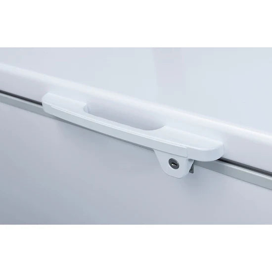 Dukers BD/BG-760 83.63” W White Coated Steel Exterior 2 Solid Doors Chest Freezer
