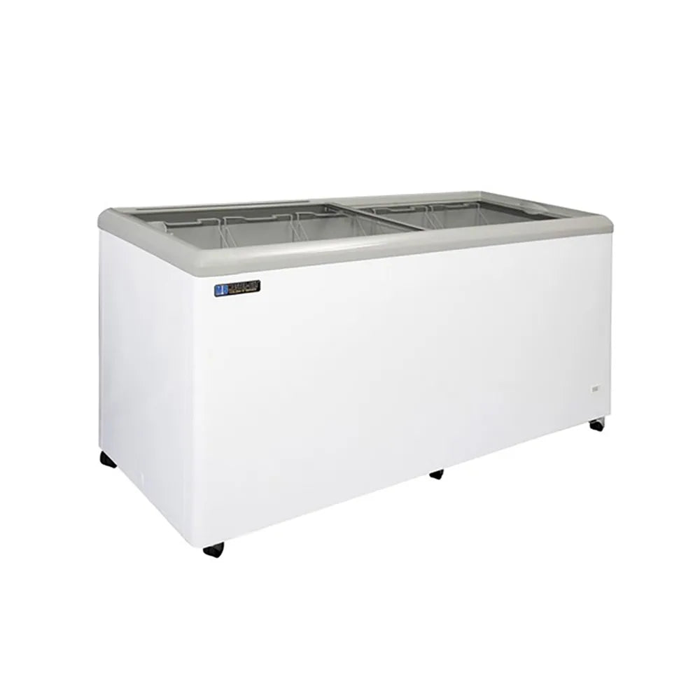 Master Bilt MSF-71AN 71"W White Zinc-Coated Enamel Steel COLDIN-3 Display Freezer