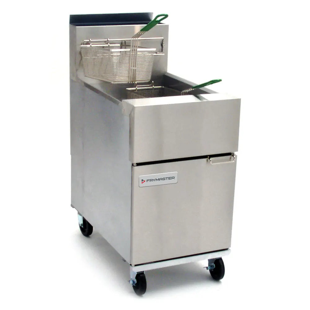 Dean Industries SR162G-NG 75 Lbs. Stainless Steel Natural Gas Dean Super Runner Value Fryer - 150,000 BTU