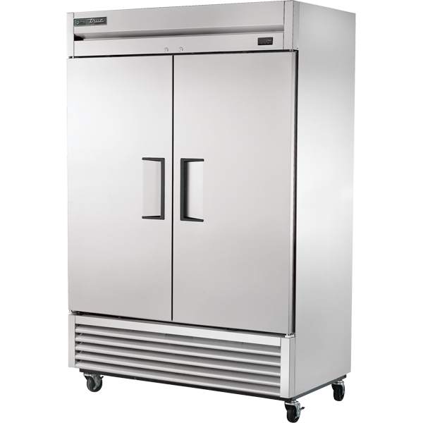 True T-49F-HC 54.13" W Two-Section Solid Door Reach-In Freezer - 115 Volts