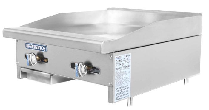 Turbo Air TAMG-24-NG 24" Natural Gas Countertop Radiance Griddle - 44,000 BTU