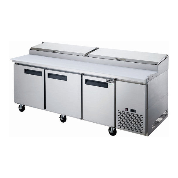 Dukers DPP90 90" 3 Solid Self-Closing Doors Sandwich / Salad Prep Table