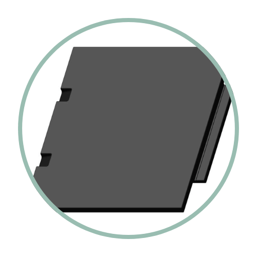 image of a commercial ice bin top