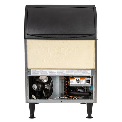 Scotsman UC2024MA-1 80 Lbs. Bin Storage Air Cooled Medium Cube Style Undercounter Ice Maker with Bin - 115 Volts