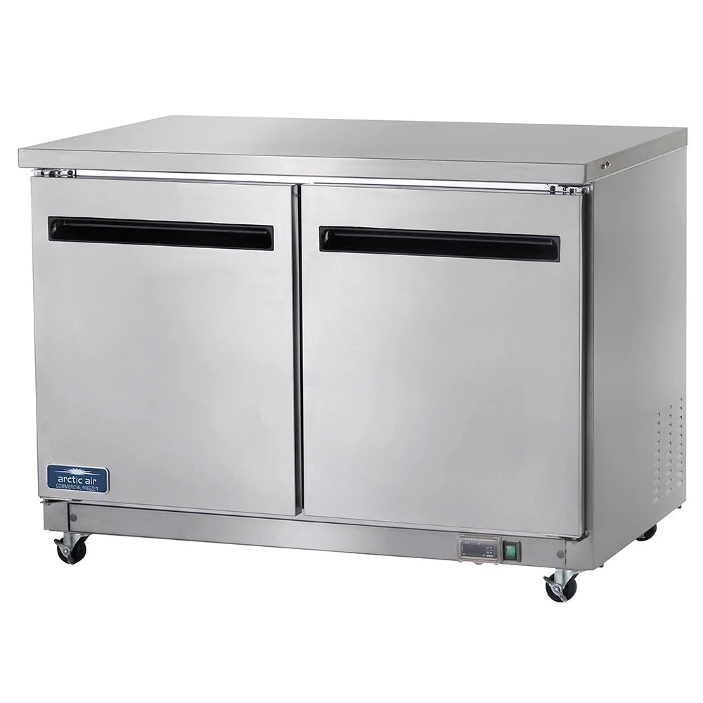 Arctic Air AUC48R 48.25" W Two-Section Solid Door Undercounter Refrigerated Work Top Counter