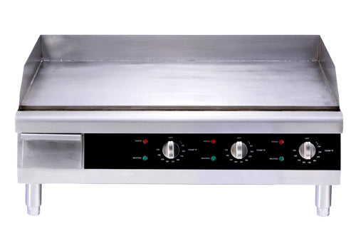 Omcan USA 43214 30.2" x 15.5" Stainless Steel Countertop Electric Griddle - 220 Volts 1-Ph