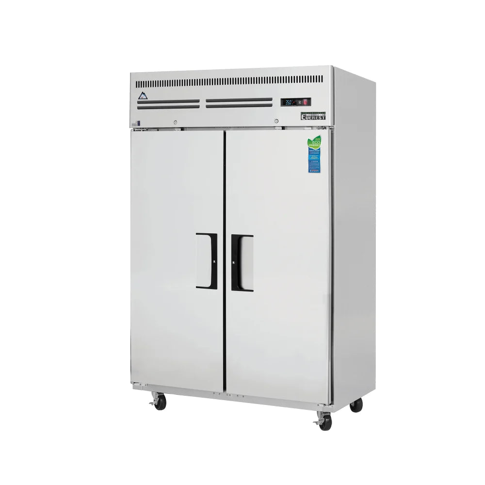 Everest Refrigeration ESR2 49.63" W Two-Section Reach In Refrigerator - 115 Volts