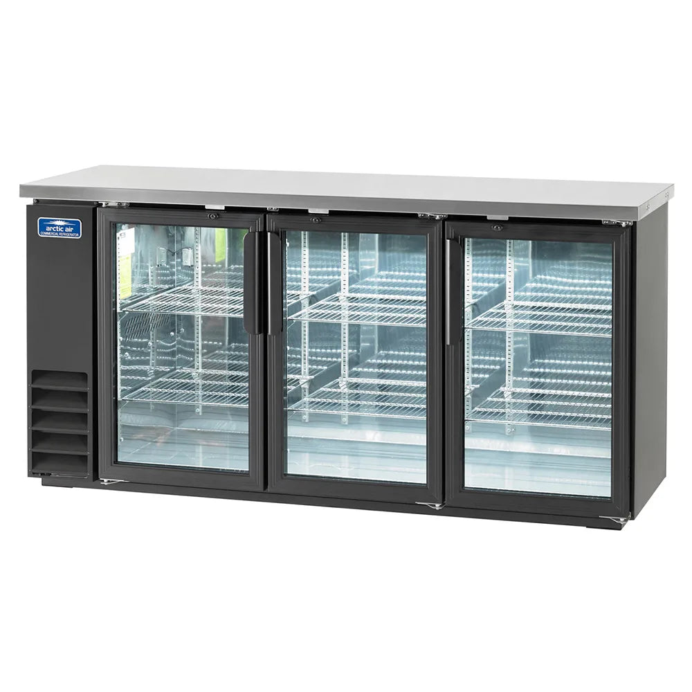 Arctic Air ABB72G 72" Glass Door Back Bar Refrigerator