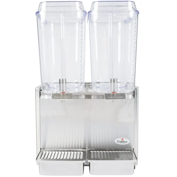 Grindmaster D25-3 Classic Bubbler Double 5-Gallon Stainless Steel Beverage Dispenser