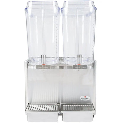 Grindmaster D25-3 Classic Bubbler Double 5-Gallon Stainless Steel Beverage Dispenser