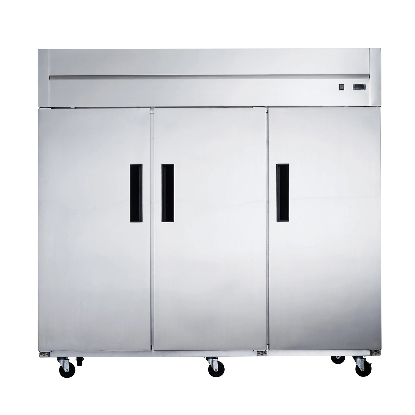Dukers D83AF 1/2 HP & 3/4 HP Three-Section Reach-In Freezer - 110v/60/1-PH - 110 Volts