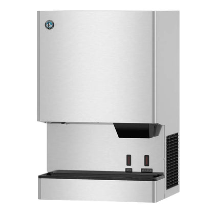 Commercial ice maker with a white background