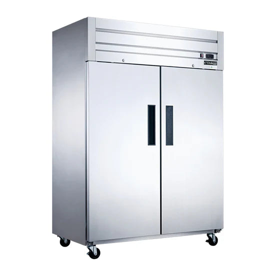 Dukers D55AR 55.13"W Stainless Steel Solid Door Refrigerator
