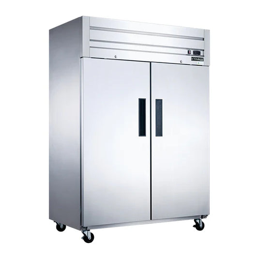 Dukers D55AR 55.13"W Stainless Steel Solid Door Refrigerator