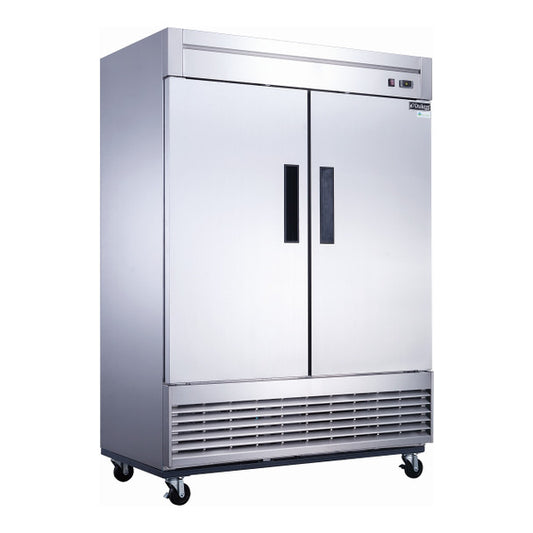 Dukers D55F 1-1/3 HP Two-Section Reach-In Freezer - 110v/60/1-PH - 110 Volts