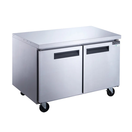 Dukers DUC48R 48" Rear Mounted Self-Contained Refrigeration Digital Temperature Control Undercounter Refrigerator
