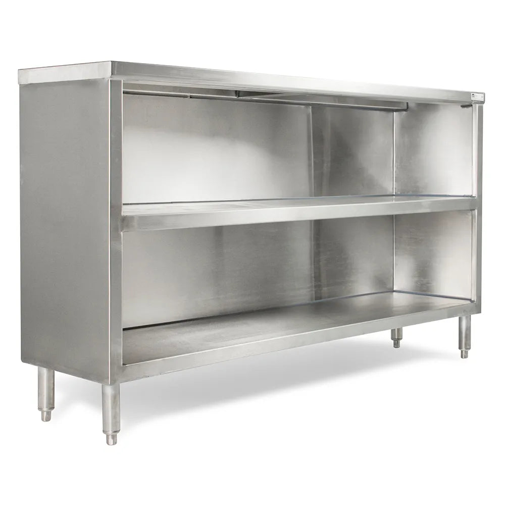 John Boos EDSC8-1548 48" Dish Cabinet with Open Base & Midshelf