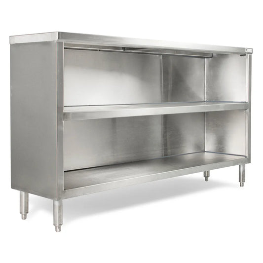 John Boos EDSC8-1560 60" Dish Cabinet with Open Base and Midshelf