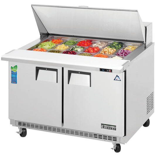 Everest EPBR2 47" Mega Top Sandwich/Salad Prep Table with Refrigerated Base