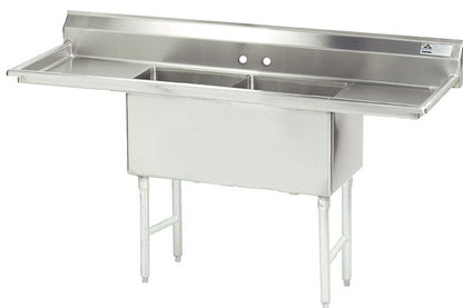 Advance Tabco FS-2-1824 Two-Compartment Sink