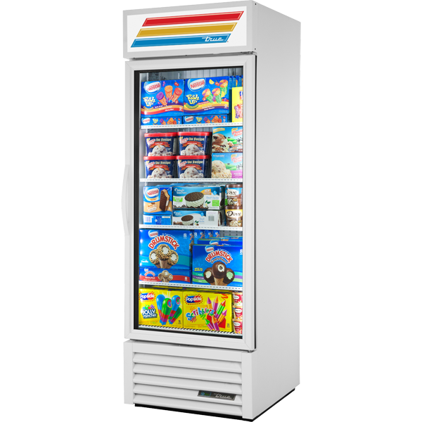True GDM-23F-HC~TSL01 One-Section Glass Door Freezer Merchandiser