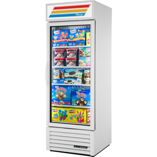 True GDM-23F-HC~TSL01 One-Section Glass Door Freezer Merchandiser