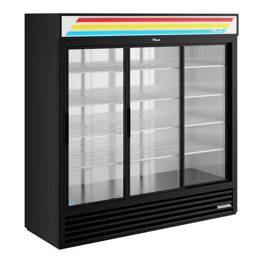 True GDM-69-HC-LD Refrigerated Merchandiser, 78 1/8" Three-Section Model