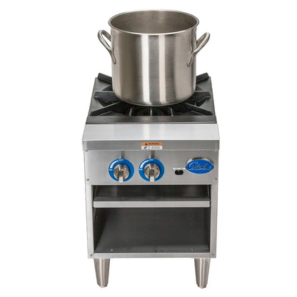 Globe GSP18G 18" Stock Pot Range - 100,000 BTU - Natural Gas
