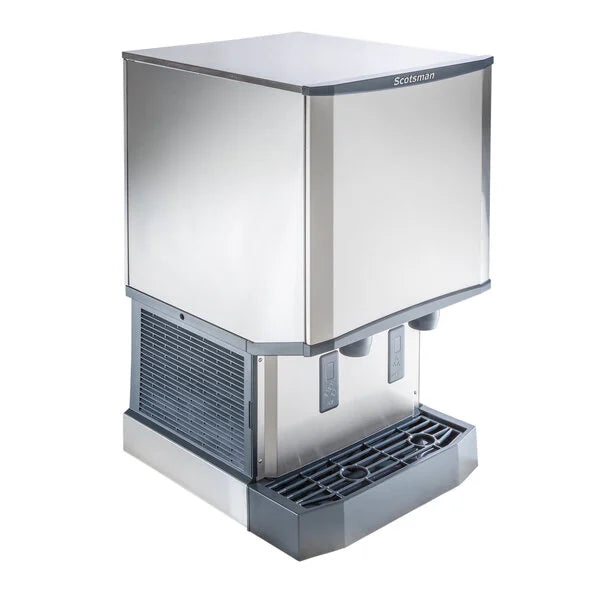 Ice machine with a white background
