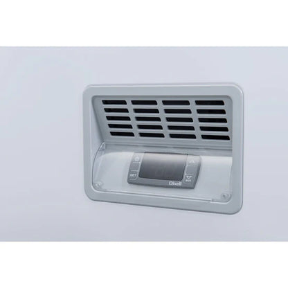 Dukers BD/BG-760 83.63” W White Coated Steel Exterior 2 Solid Doors Chest Freezer