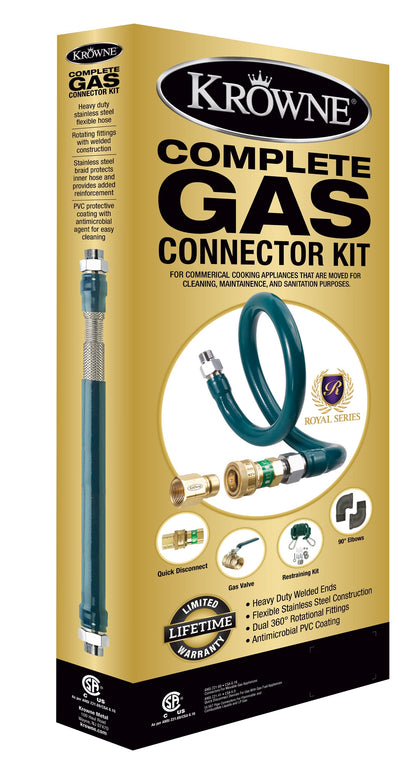 Krowne M7548K Gas Connector Hose Kit / Assembly Quick Disconnect