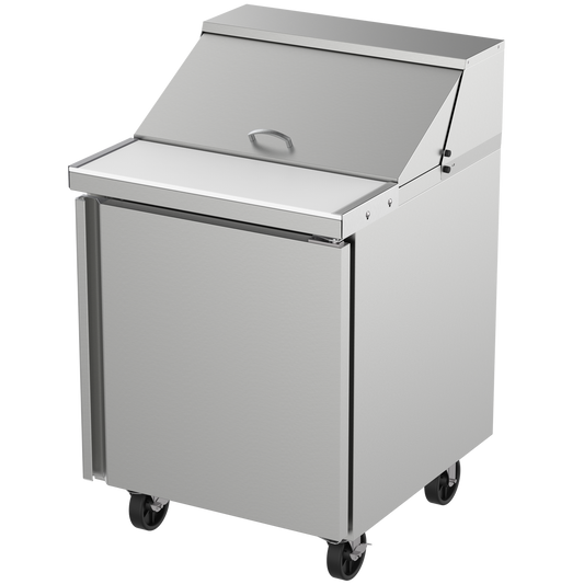 Kutano 27" Salad and Sandwich Prep Table, Stainless Steel - KUT271DPT