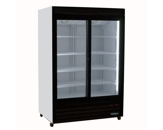 MVP Group KSM-40 33.5 Cu. Ft. White 2 Section Kool It Refrigerated Merchandiser - 110 Volts