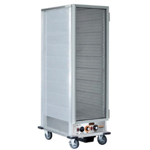 MVP Group SHPI 33.4" W Clear Polycarbonate Door with Aluminum Frame Insulated Mobile Sierra Proofer Heater Cabinet - 120 Volts