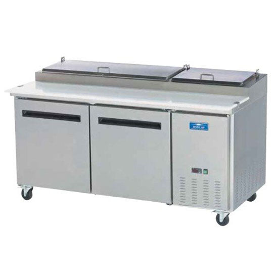 Arctic Air APP71R 71" Two-Section Stainless Steel Pizza Prep Table