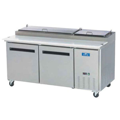 Arctic Air APP71R 71" Two-Section Stainless Steel Pizza Prep Table