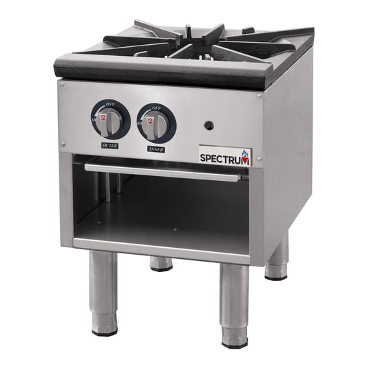 Winco NGSP-1 Spectrum commercial gas stock pot stove. 