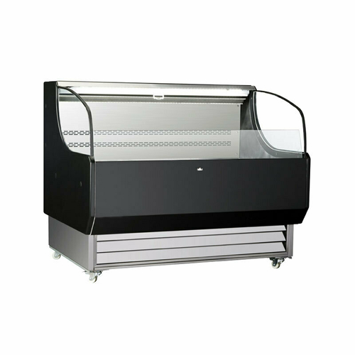 Omcan USA 44544 51.7" W Curved Glass 2 Shelves Refrigerated Display Case