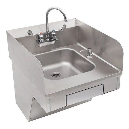 John Boos PBHS-ADA-P-STD-X Splash Mount Hand Sink with Gooseneck Faucet