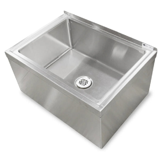 John Boos PBMS2016-6 Floor Mounted Mop Sink, Stainless Steel
