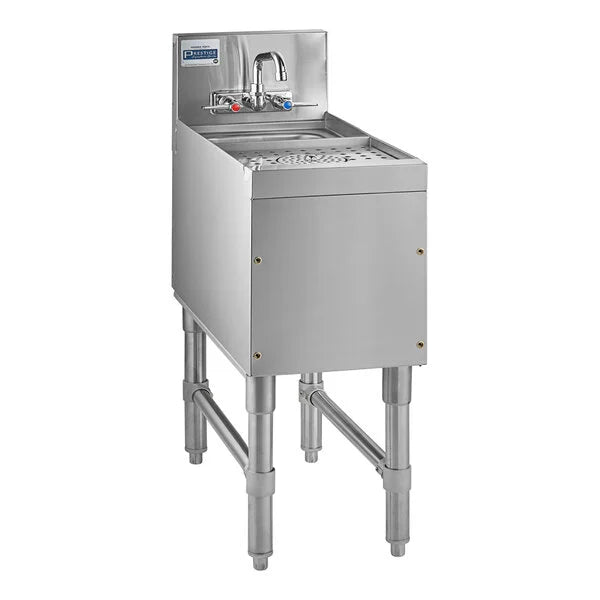 Advance Tabco PRCS-25-12 Prestige Series Underbar Hand Sink with Glass Rinser