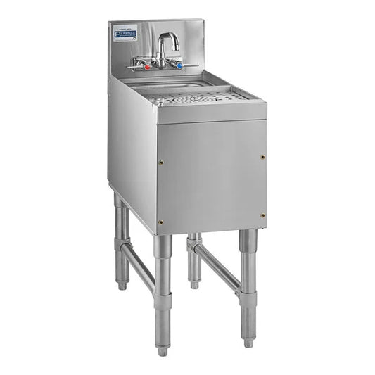 Advance Tabco PRCS-25-12 Prestige Series Underbar Hand Sink with Glass Rinser