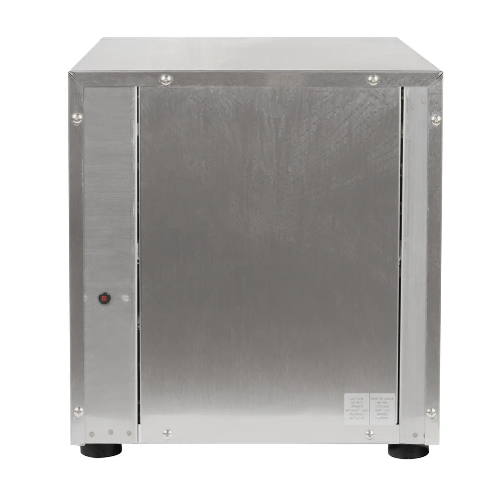 Metallic cabinet with a white background