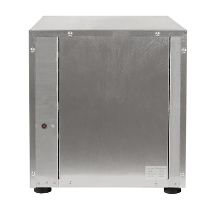 Metallic cabinet with a white background